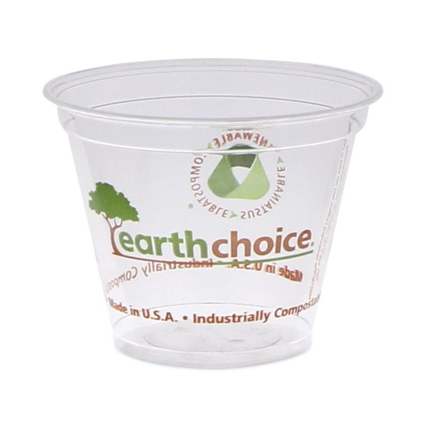 Pactiv Evergreen EarthChoice Compostable Cold Cup, 9 oz, Clear/Printed, PK975, 975PK YPLA9CEC